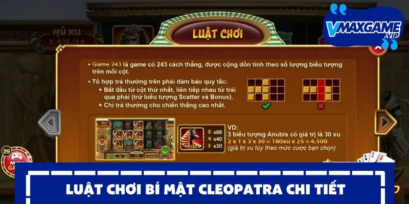 bí mật cleopatra luật chơi