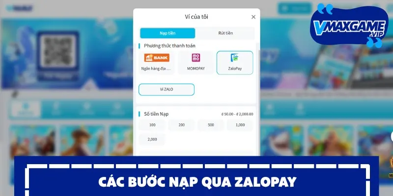 Nạp tiền zalopay